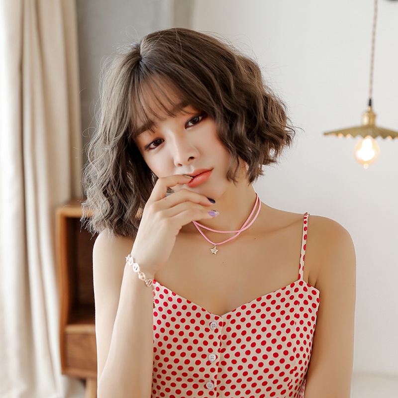 假发女短卷发玉米烫o波波头自然逼真化纤假发头套