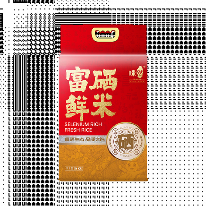 咪然 富硒鲜米 长粒香东北大米 黑土地种植 当季新米10斤(单位:袋)