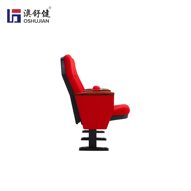 剧院椅阶梯报告厅礼堂椅会议室带写字板排椅电影院椅子 澳舒健 礼堂椅SJ6601-3张高清大图