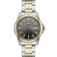 SEIKO/精工中性手表 Essentials 系列时尚百搭简约大三针日行双历钢带石英表