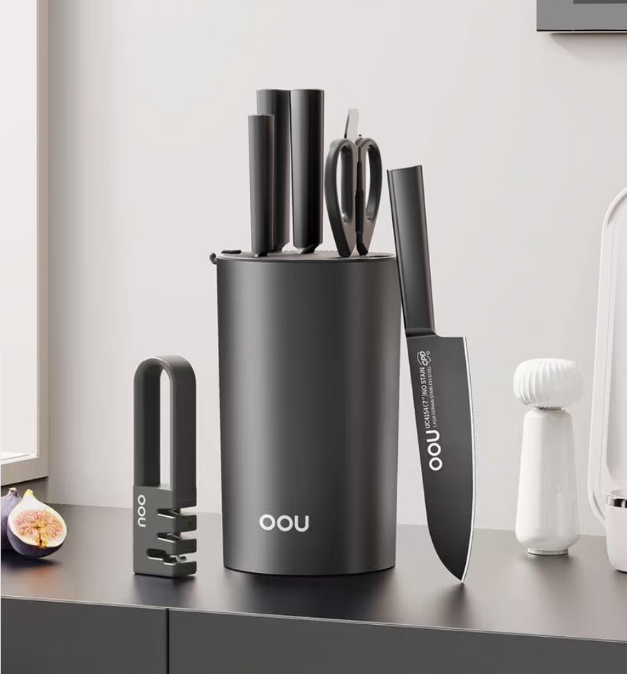 OOU!黑刃抗菌随意七件套UC4212精准切割持久锋利人体工学握感舒适耐用材质高清大图