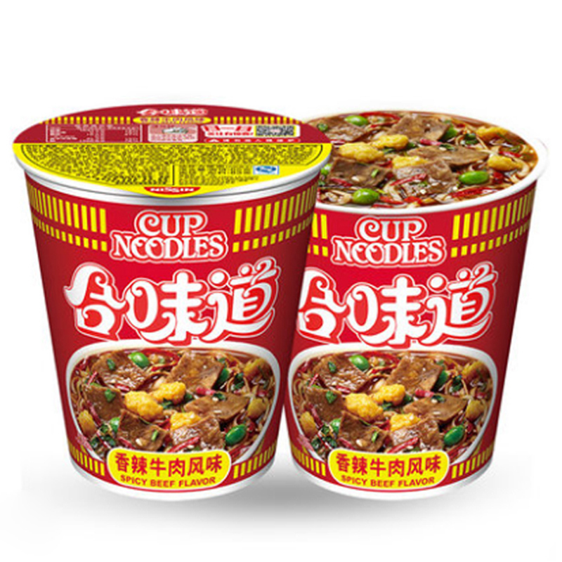 日清(Nissin)合味道香辣牛肉风味83g 方便面