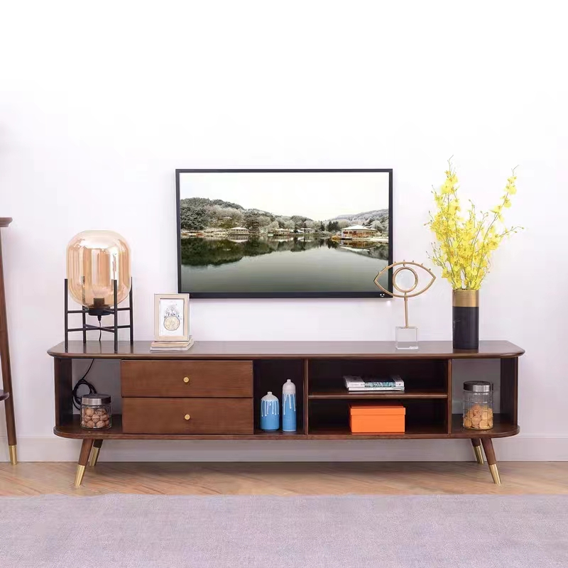 方解实fangjieshi现代简约轻奢电视柜胡桃色1800400500