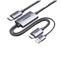 绿联 HDMI2.1转DP1.4转接线头8K60Hz高清视频连接线1.5米;35846