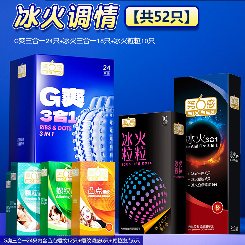 第六感G爽大颗粒避孕套持久延时男用安全套裸入旗舰店正品1497