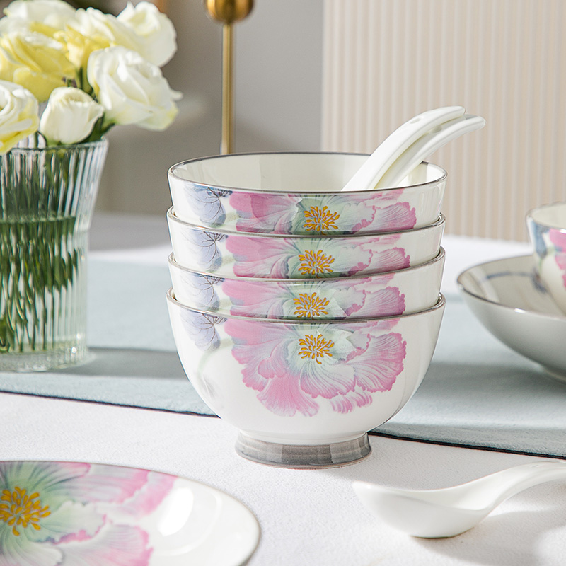 康巴赫(KBH) 芙蓉映瓷餐具22头LPB-FRYC022高清大图