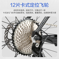 永久旗舰店山地自行车男式学生变速单车成人越野超轻铝合金车架双碟刹青少年36速变速双油碟刹26英寸轮组山地车