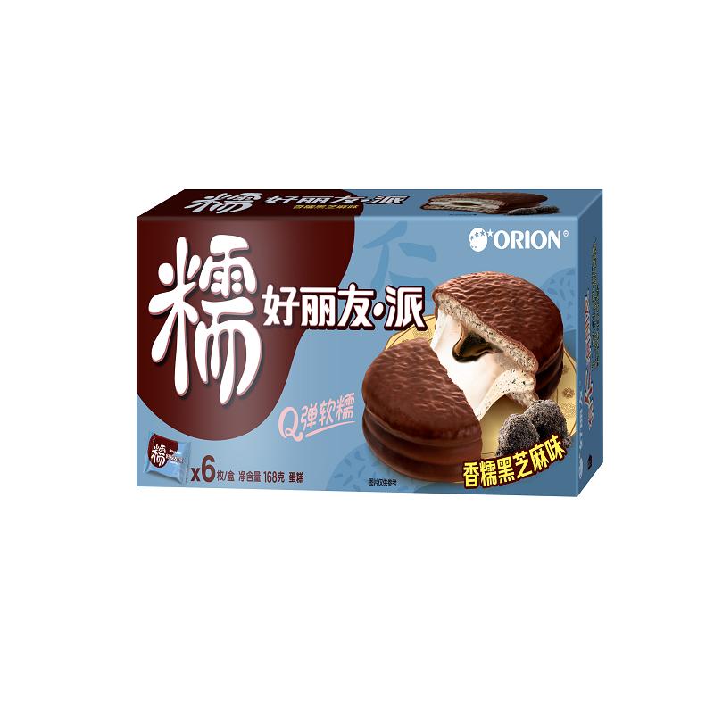 糯好丽友派香糯黑芝麻味6p168g