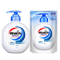 威露士健康抑菌洗手液丝蛋白525ml+袋装250ml