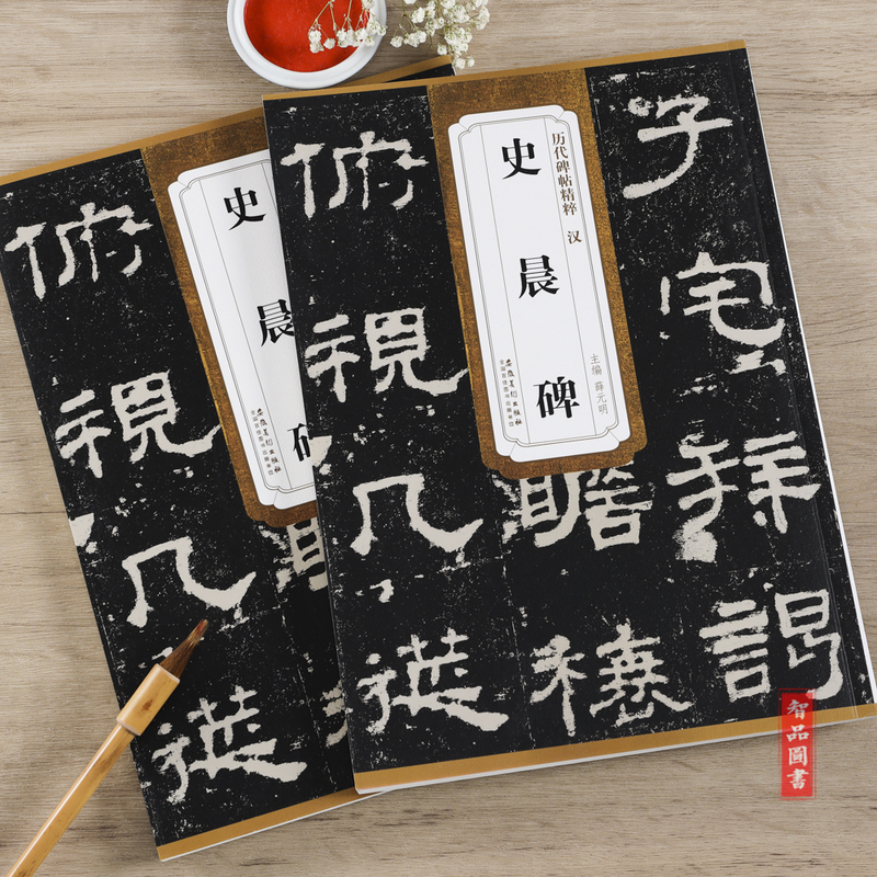 [正版]汉隶 史晨碑 前后碑碑帖 历代碑帖精粹 附技法解析简体旁注 毛笔隶书书法练字帖高清大图