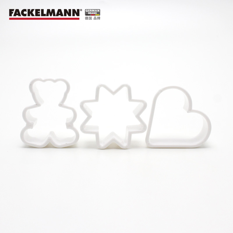德国Fackelmann法克曼6件装饼干模 蛋糕模具 曲奇饼干模具 烘焙工具 6种形状饼干模具