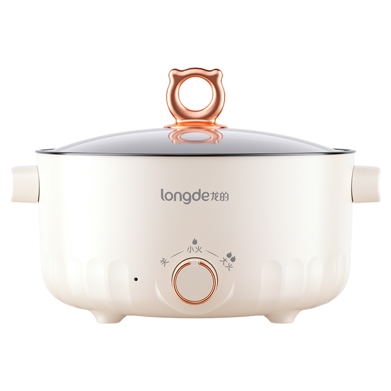 龙的(longde)多功能电火锅 1000W/3L 无蒸笼 1台 LD-HG313G