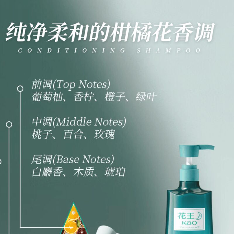 花王(KAO)洗护水月系列护发洗发液沐浴露 护发素630g高清大图