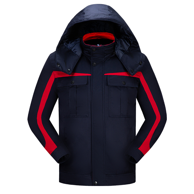 天鸣TMG8609 可拆卸棉内胆冬季防寒服 冬装 劳保服 源头工厂 可定制 S-4XL 件 藏蓝拼红色 S-4XL