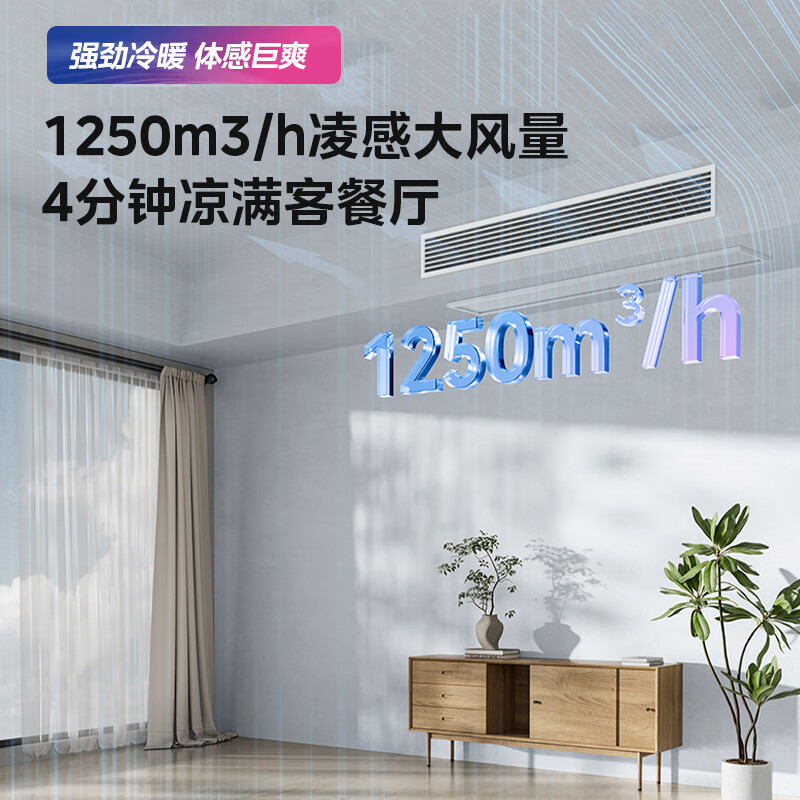 [政府补贴20%]华凌中央空调风管机Pro一拖一3匹新一级能效全直流变频空调KFR-75T2W/B3N8-HL(1)Ⅲ高清大图