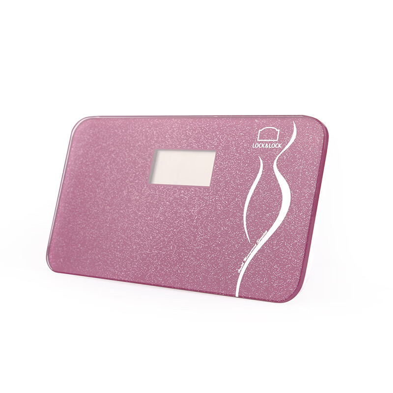 乐扣/秤健康红晶莹电子人体秤高清大图