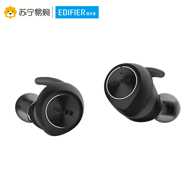 Edifier/漫步者 TWS3真无线蓝牙耳机迷你运动防水通话入耳式耳塞 黑色