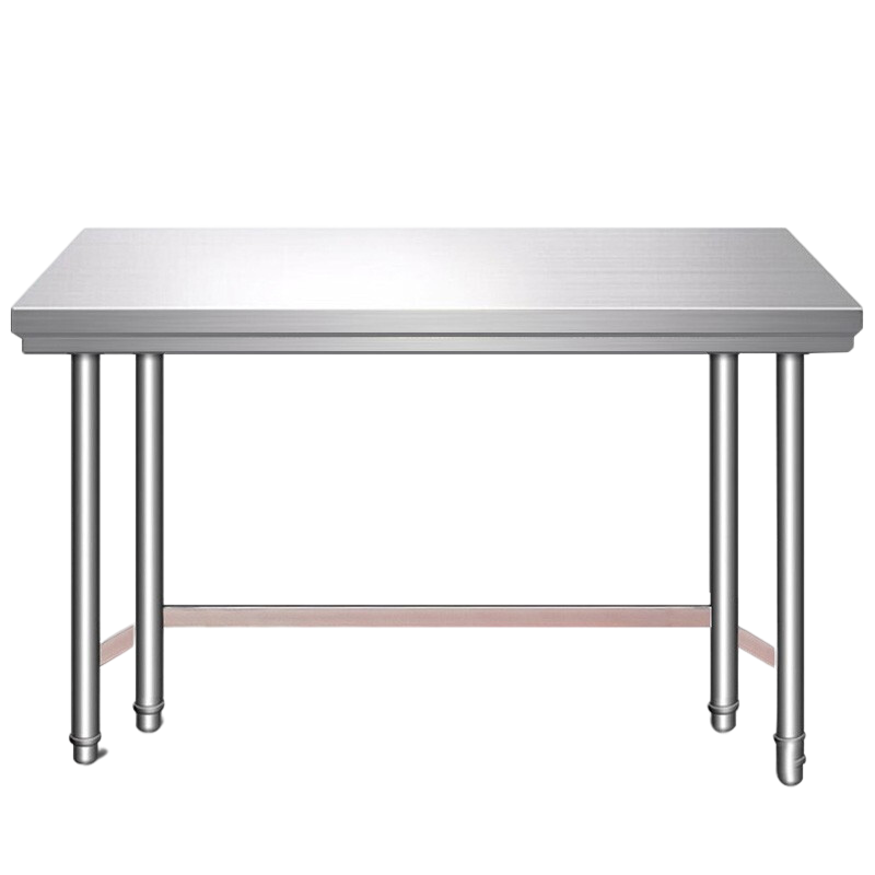 意黛斯 不锈钢工作台 厨房操作台置物架商用打荷台 单层1500*800*800(工程款304食品级) 不含安装高清大图