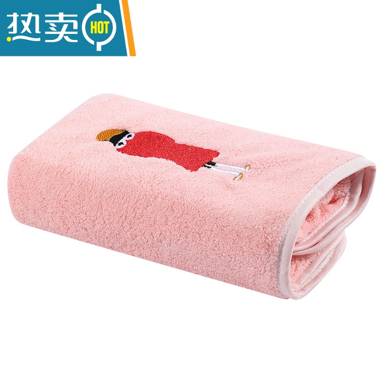 敬平擦头毛巾家用头发吸水速干包头斤2021新款女加厚速干帽 粉红色干发帽高清大图