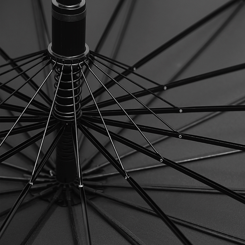 雨伞超大号双人自动商务防风长柄三人黑色男女生定制伞