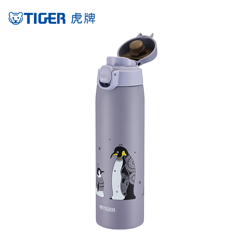 虎牌(tiger)不锈钢真空保温杯 弹盖杯 一键开启男女杯子 保温水杯便携MCT-A050