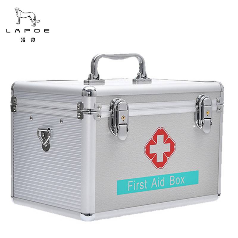 猎豹 铝合金医药箱急救箱（空箱） A12寸/个