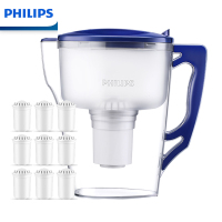 飞利浦(PHILIPS)家用滤水壶 WP2807 净水壶 便携式 净水器 一壶含9芯