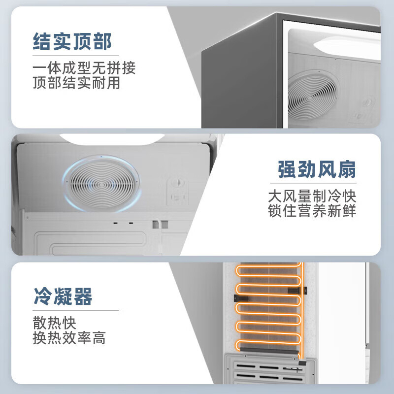 美的展示柜可装161瓶娃哈哈纯净水冷藏保鲜柜商用210升 立式单门透明玻璃门陈列柜商超便利店啤酒饮料柜ML-208DGE高清大图