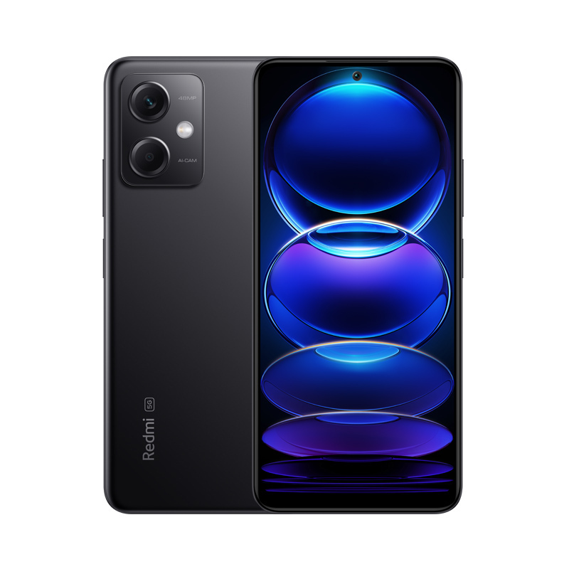 小米Redmi Note12 6GB+128GB 子夜黑 骁龙4 Gen1 5G 120Hz高刷屏 4800W像素 33W快充手机