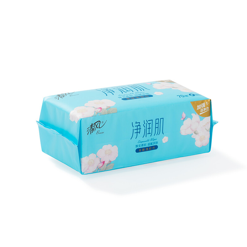 清风净润肌70抽方包棉柔巾-BCB70F高清大图