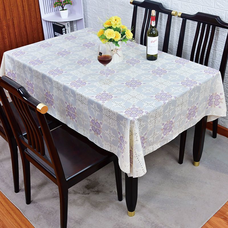 太阳花-金 60X60cm【边几布】 桌布防水防烫防油免洗餐桌布长方形茶几桌布布艺台布加厚桌布pvc