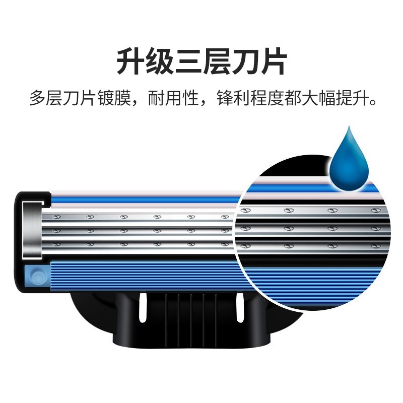 吉列锋速3刀片(6刀头)高清大图