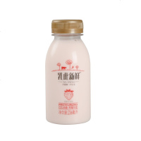完达山 乳此新鲜巴氏杀菌全脂草莓牛奶236ml*6瓶