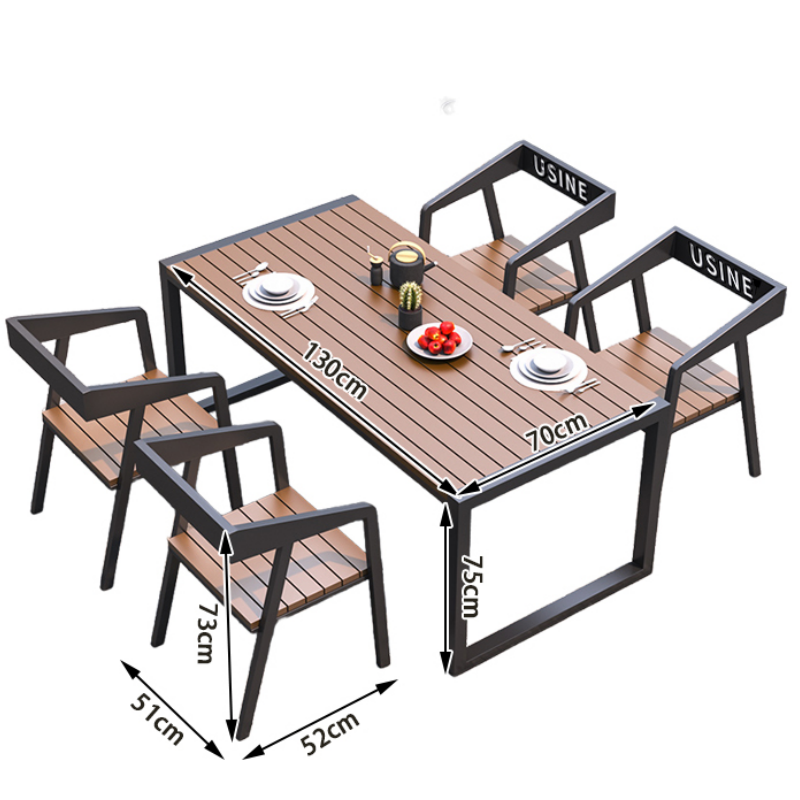 豫龙都 休闲桌椅 一桌四椅 套高清大图