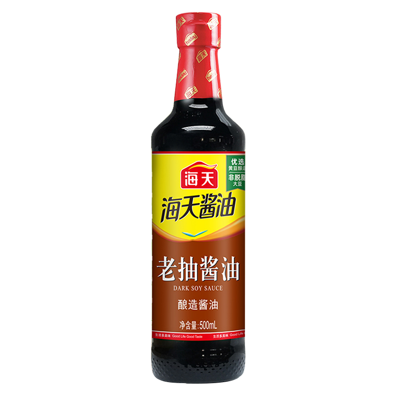 (礼盒)海天生抽酱油500ml+海天老抽酱油500ml+丹玉香醋500ml+海天鲜的凉拌汁500mL高清大图