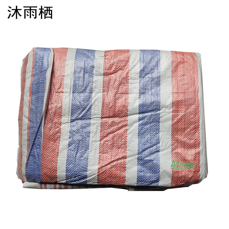 沐雨栖 加厚彩条布 6米宽*50米 卷高清大图