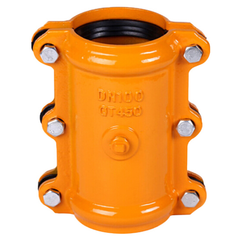 海斯迪克 gnjz-2036 耐腐蚀耐高温直管哈夫节抢修接堵漏器 球墨铸铁管道抢修器 DN200×205mm