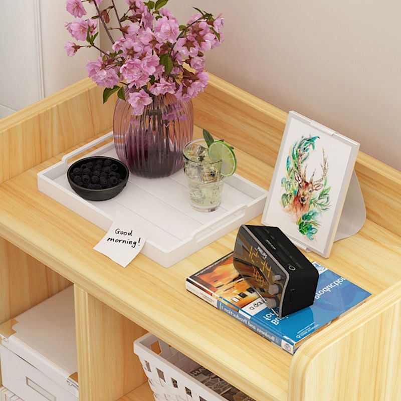 简约现代仿实木床头柜子卧室简易收纳储物置物柜床边柜子床头柜儿基础