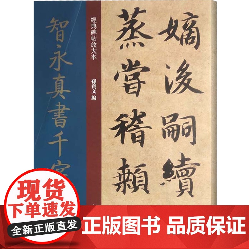 智永真书千字文 经典碑帖放大本 王羲之七世孙字帖 篆刻碑帖 书法字帖 上海人民美术出版社高清大图