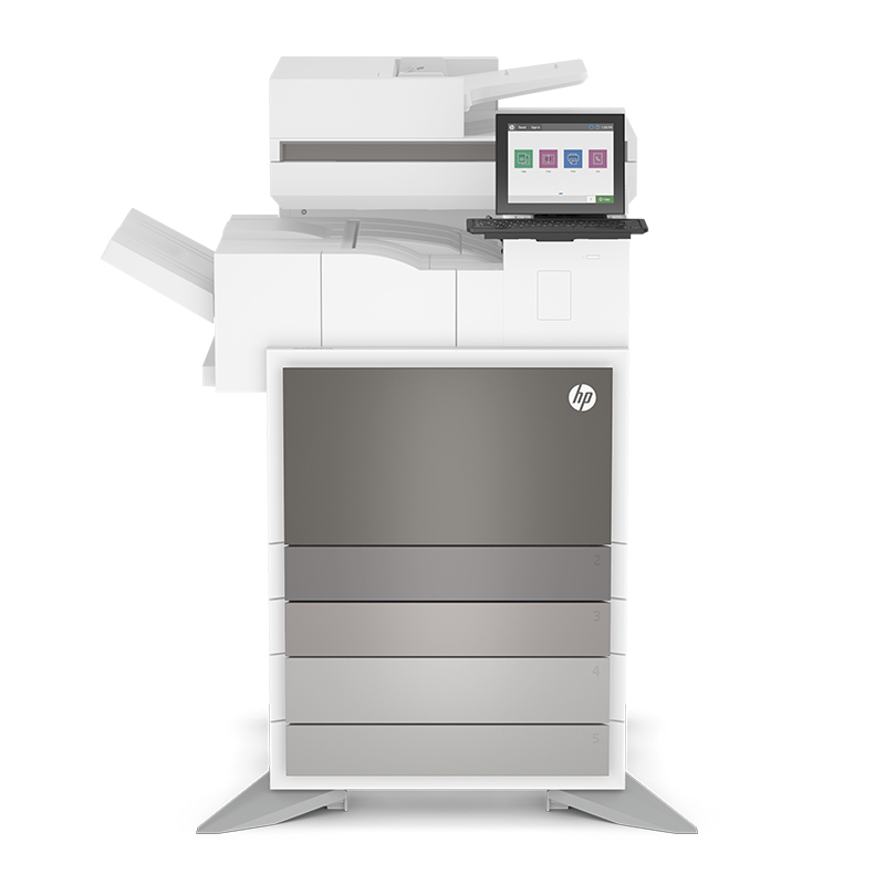 惠普hp Color LJ Mgd MFP E78630z Prntr 附加双纸盒底座+内置装订 管理型 智能复合机原上门安装