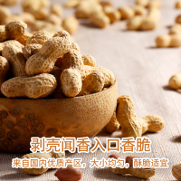 x百草味 坚果 好酥脆花生168g (盐焗味)坚果炒货蒜香咸干熟花生米休闲零食任选
