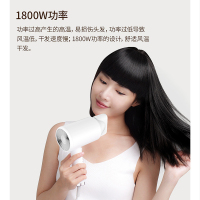 直白电吹风家用网红升级版大功率 理发店负离子不伤发静音冷热风便携式快速定型护发吹风机宿舍用电吹风筒男女 小米生态链