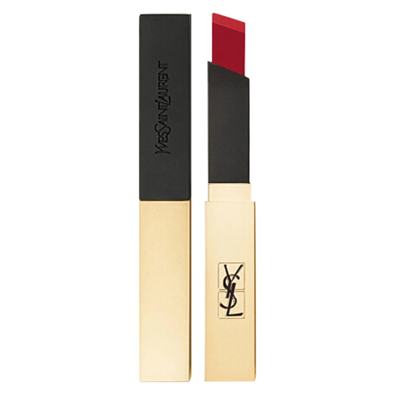 圣罗兰(YSL)全新小金条黑管口红限定樱桃红色号YSL1#