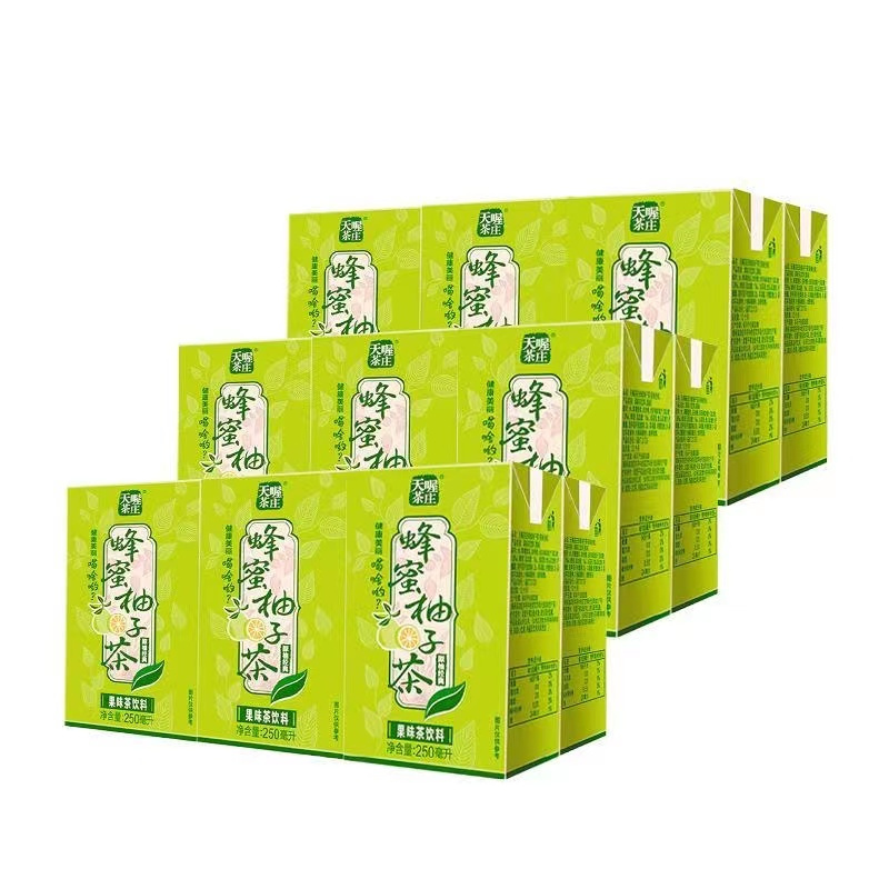 TenWow/天喔茶庄蜂蜜柚子茶250ml*16盒果味茶饮料量贩礼盒茶饮高清大图