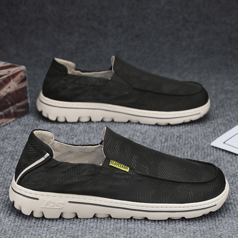 坚马冰丝帆布鞋男2023新款夏季透气老北京布鞋休闲开车懒人一脚蹬布鞋