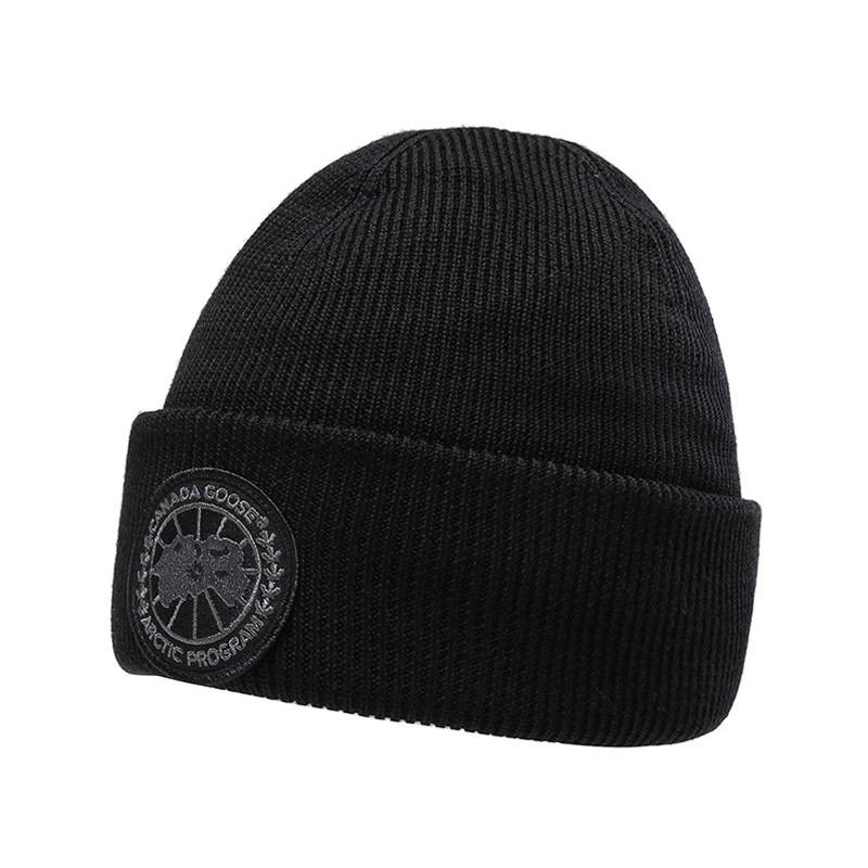 加拿大鹅 canada goose 男女同款羊毛圆盘保暖帽子针织帽托克帽5098mb