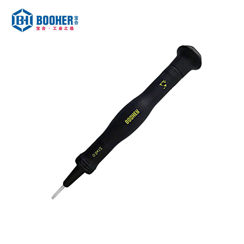 宝合(BOOHER)防静电陶瓷头一字精密螺丝批0.9x12MM YX