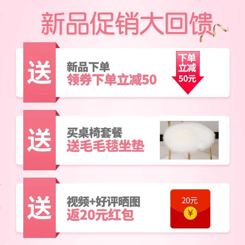北欧实木梳妆台卧室小户型化妆桌现代简约带镜子网红ins化妆台