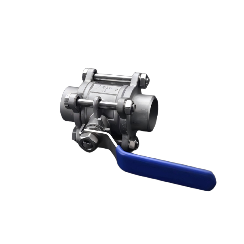 亮刃 球阀 三片式304不锈钢双内丝DN80 个高清大图