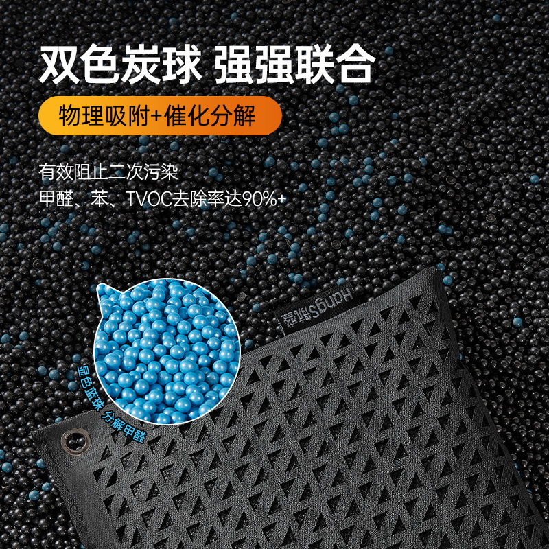 新车除甲醛除异味车内专用活性炭汽车用竹炭包车载碳包净化除异味高清大图